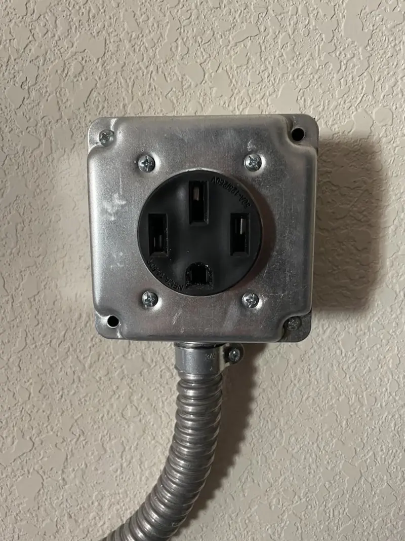 NEMA 14-50 outlet installed for Smart Home Electrical in Rutherford